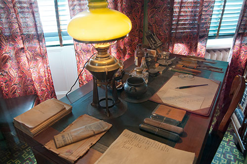 Skrivbordet där Strindberg satt och skrev