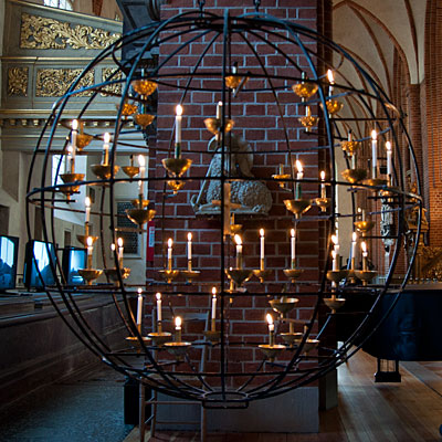 The chandelier in the Cathedral