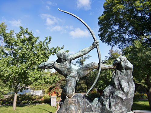Skulpturer i trädgården på Waldemarsudde