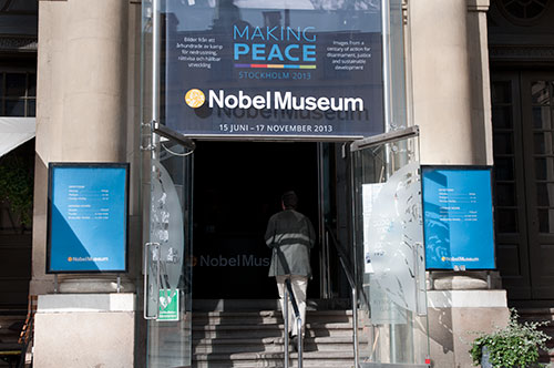 Nobelmuseet ligger i Börshuset vid Stortorget